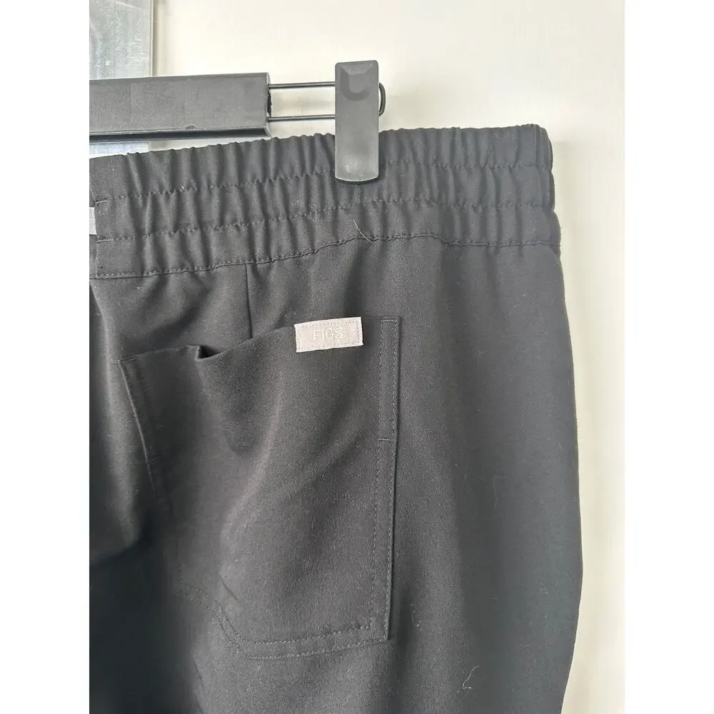 FIGS Technical Collection Jogger Pants 2XLT Black Drawstring Pockets Scrub A34
